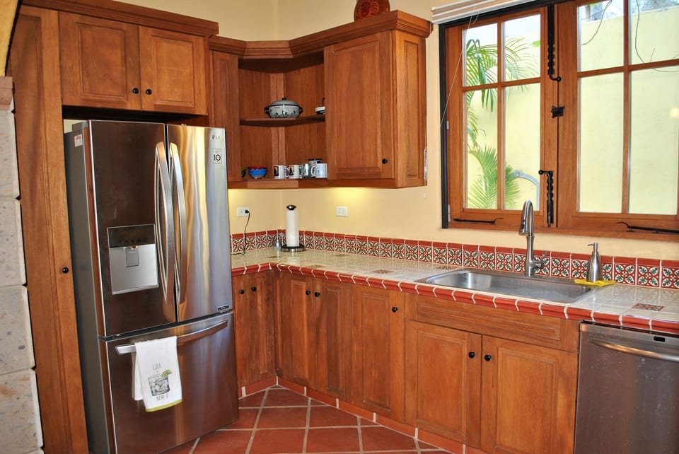 Kitchen fully equipped. 
AC
