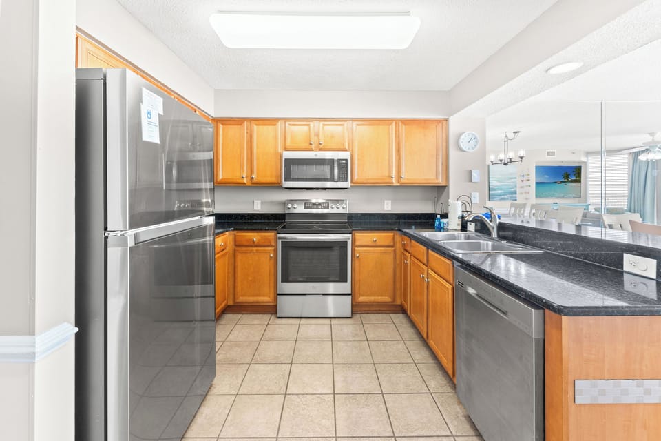 Kitchen with updated stainless appliances