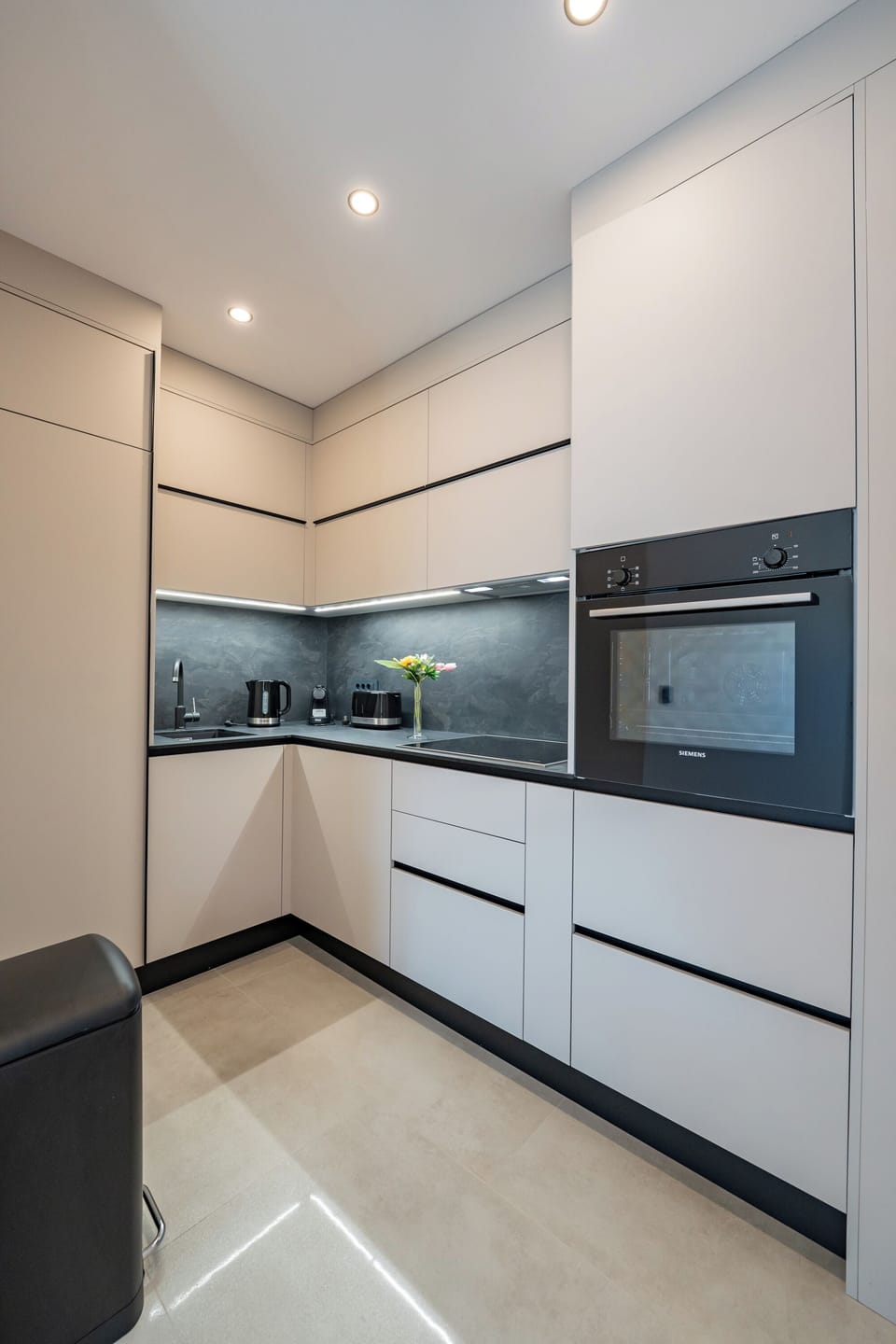Luxury Apartment, 2 Bedrooms, Private Pool, Partial Ocean View | Private kitchen | Full-size fridge, oven, stovetop, dishwasher