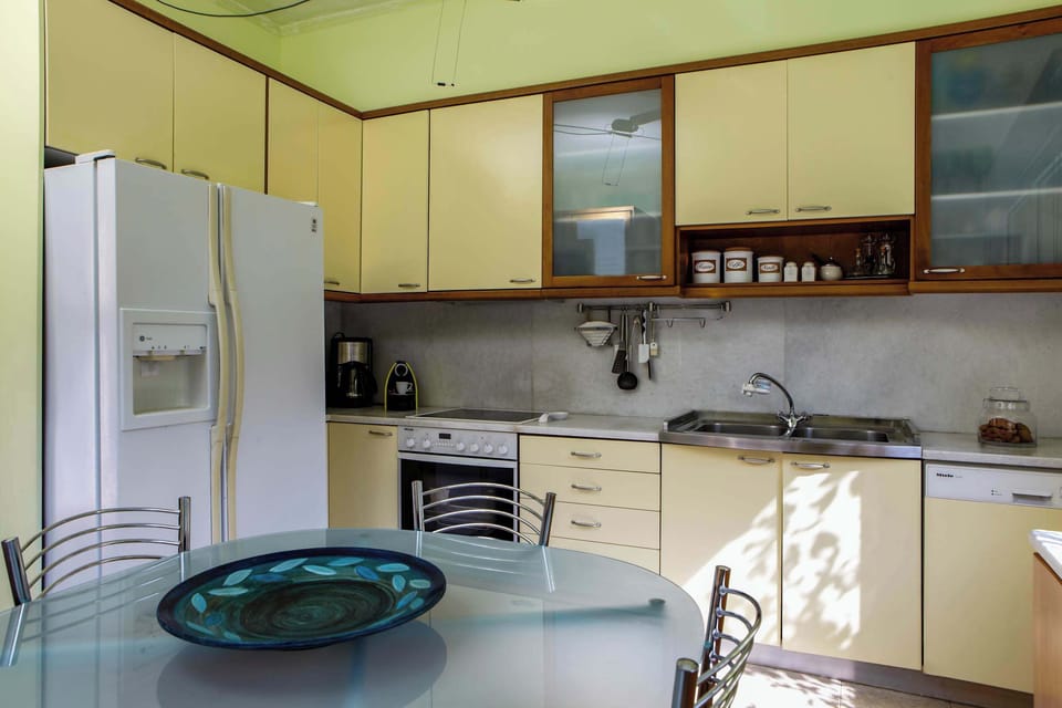 Fully equipped kitchen with modern appliances