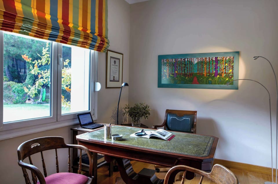 Dedicated workspace with desk and chair