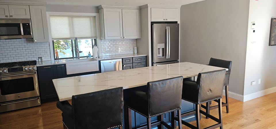 Full kitchen with island