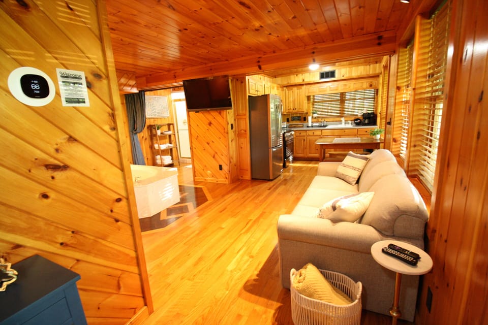 Cuddle up and enjoy a book on the queen sized sleeper sofa or watch your favorite shows