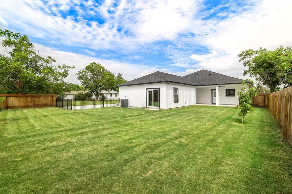 Incredibly private, beautiful backyard has no neighbors behind our property.