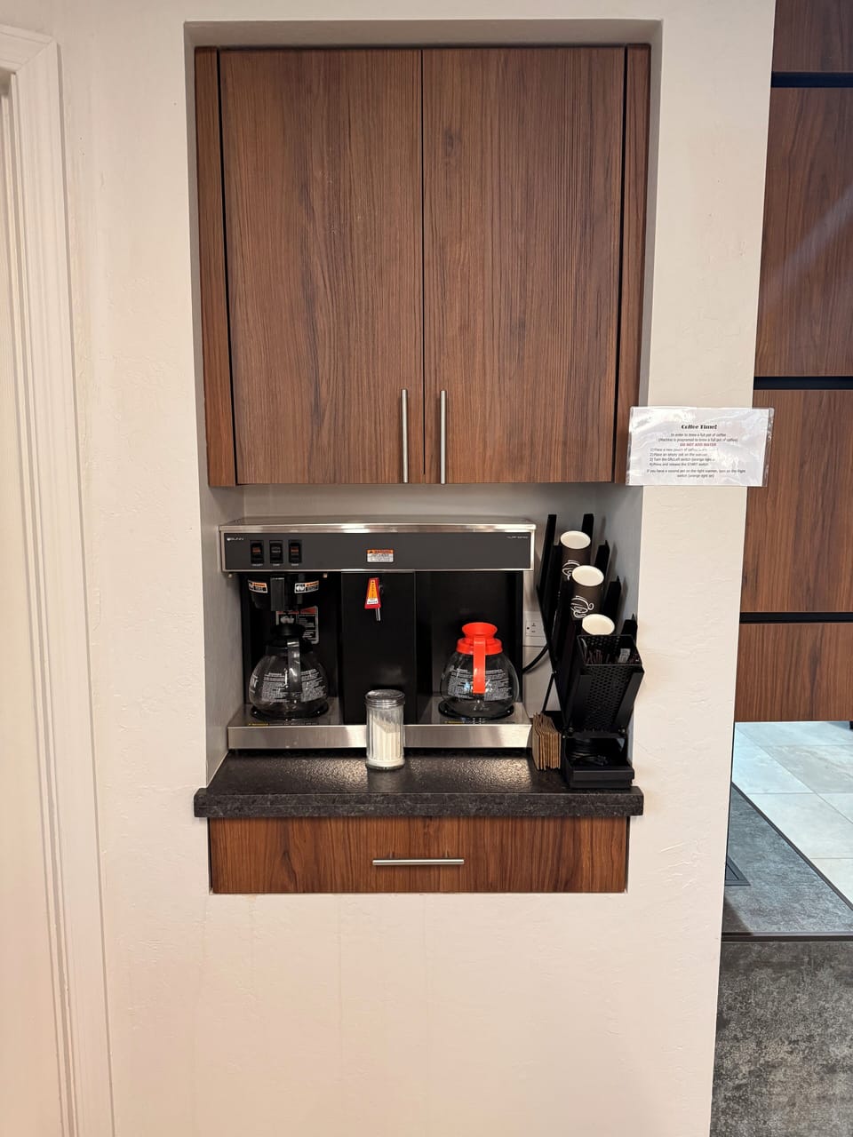 Coffee Area in Clubhouse
