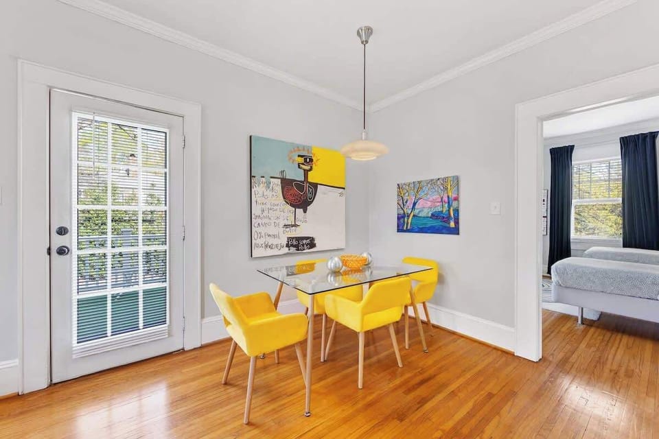 A welcoming dining space perfect for enjoying meals or gathering with others.