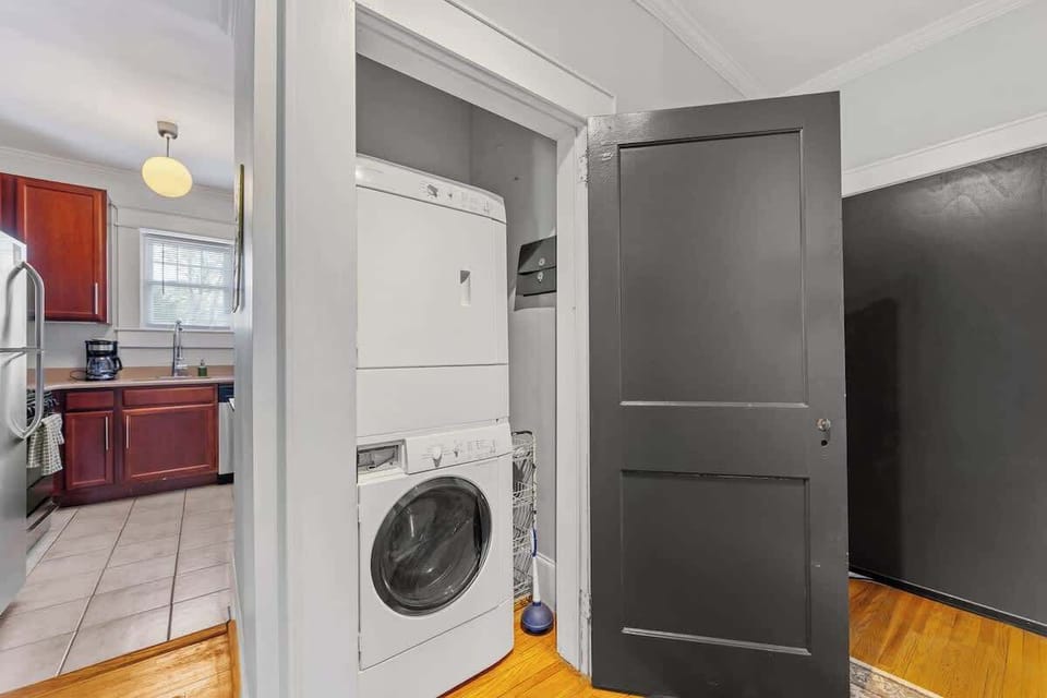 In-unit washer and dryer for added convenience, ideal for longer stays.