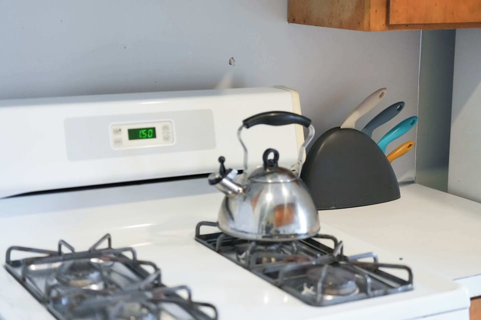 This chef-ready kitchen makes it easy to prepare home-cooked meals during long-term stays welcome.