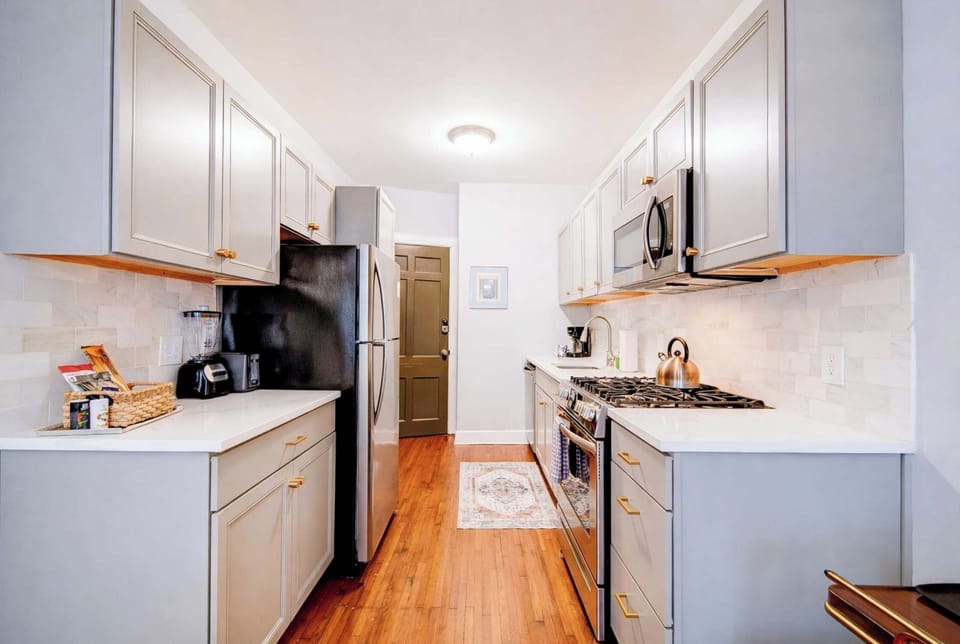 A bright and functional area designed for guests who enjoy the convenience of cooking at home.