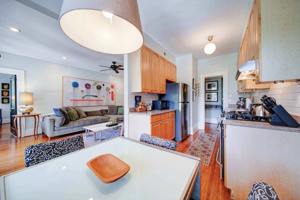Dining space perfect for meals, remote work, or enjoying coffee with free Wi-Fi.