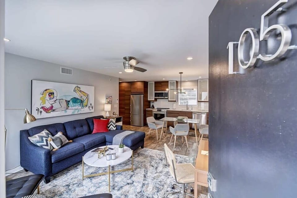 This open layout invites you to kick off your shoes and settle in after a long day of travel or work.