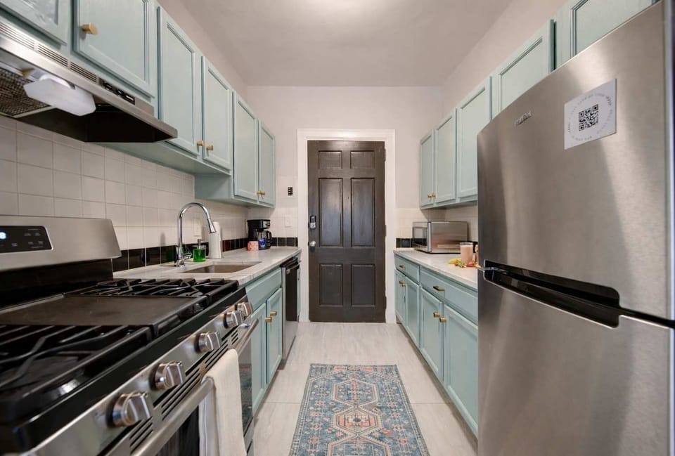 Long-term stays welcome here with all the cookware and essentials you need to feel at home.