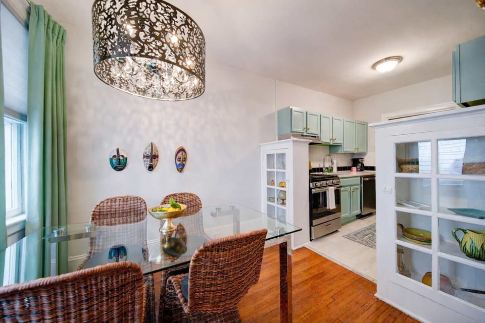 Start your morning with a fresh brew in this sunny corner of the home.