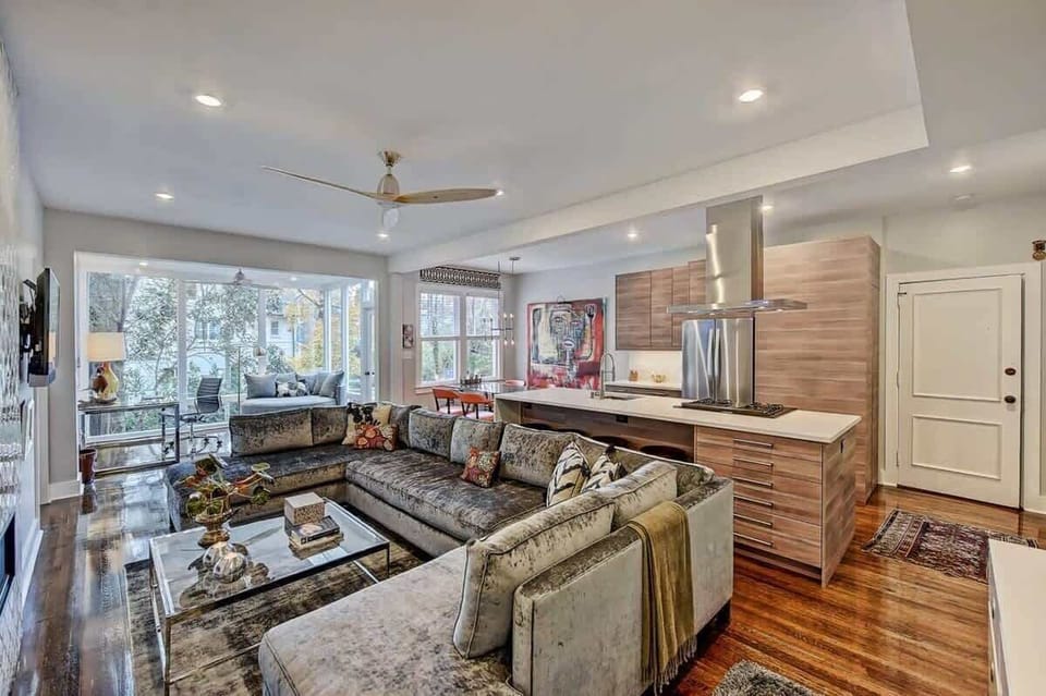 Spacious layout with plenty of seating, free Wi-Fi, and room to relax or work.