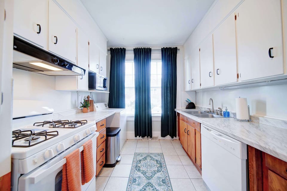 Start your morning with coffee or wind down with a home-cooked dinner.