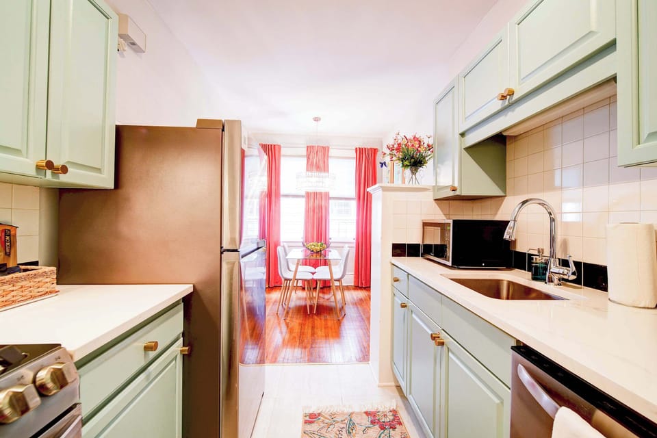 Modern finishes and a practical layout make this the perfect hub for long-term stays.