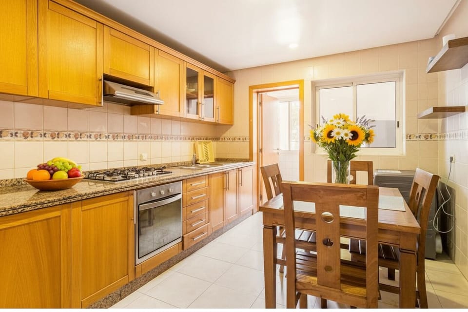 Warm Wood Kitchen Interior