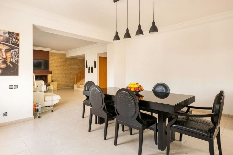 Contemporary Dining and Living Area