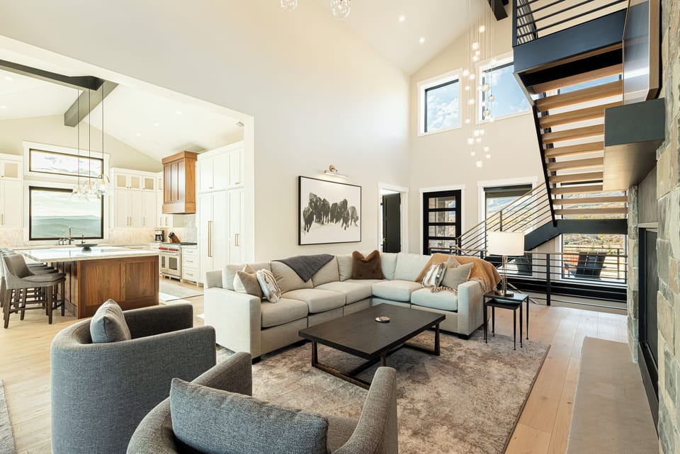 Plush sofa and chairs