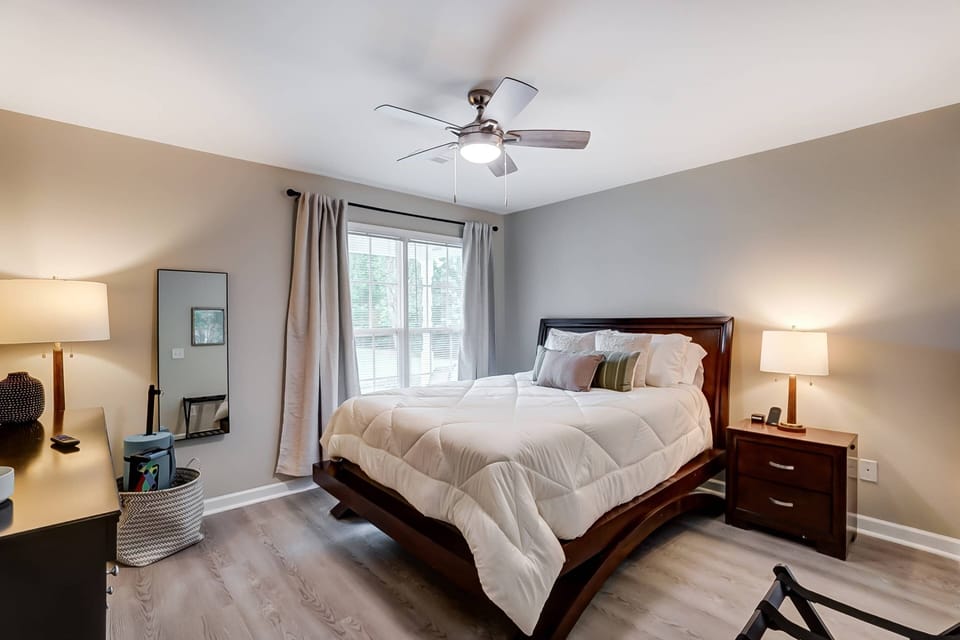 Master Bedroom with Comfy Queen Mattress!