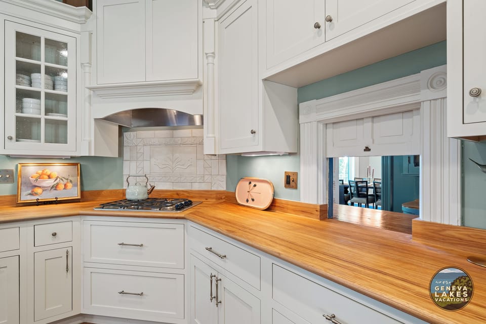 Gas Stove Top & Window to Butler Pantry