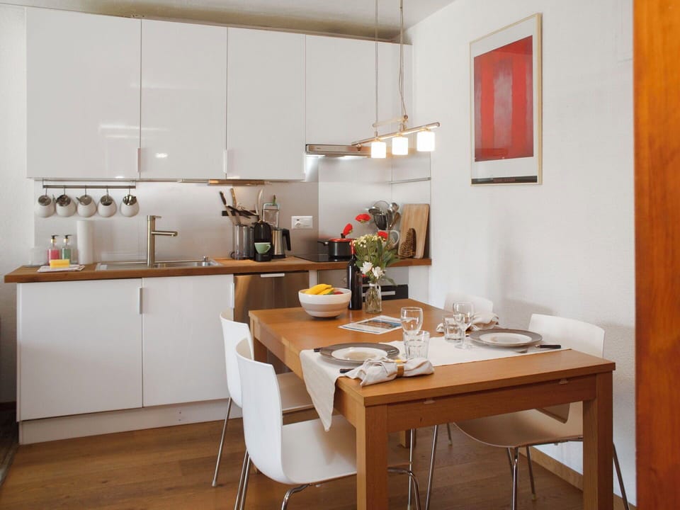 Furniture, Kitchen, Countertop, Interior Design, Cabinetry, Kitchen Appliance, Flooring, Wall, Light Fixture, Wood