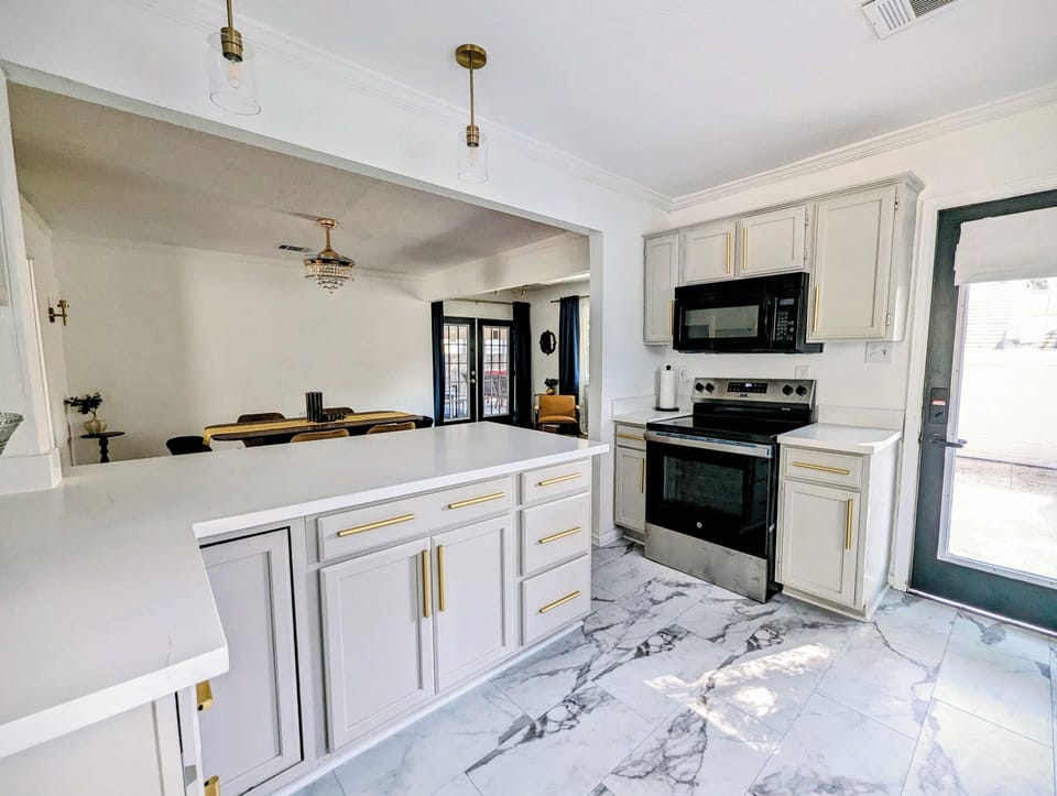 Fully-stocked kitchen perfect for long-term stays!