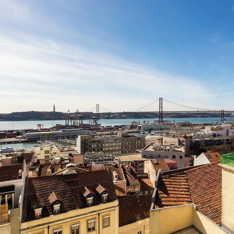 Iconic Lisbon cityscape views from the apartment • StayInLisbon
