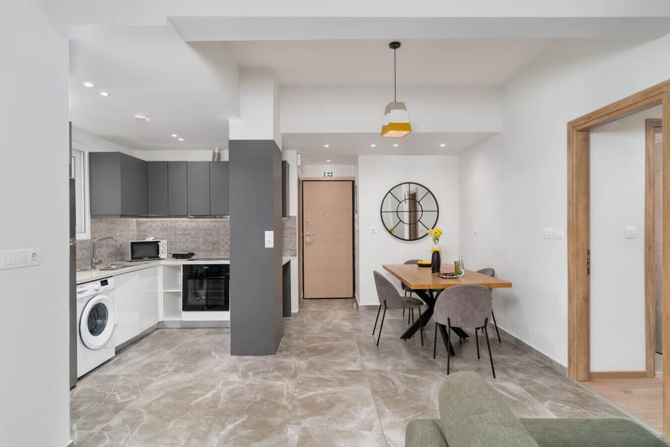Fully equipped kitchen and dining space — practical, elegant, and perfect for home-style living