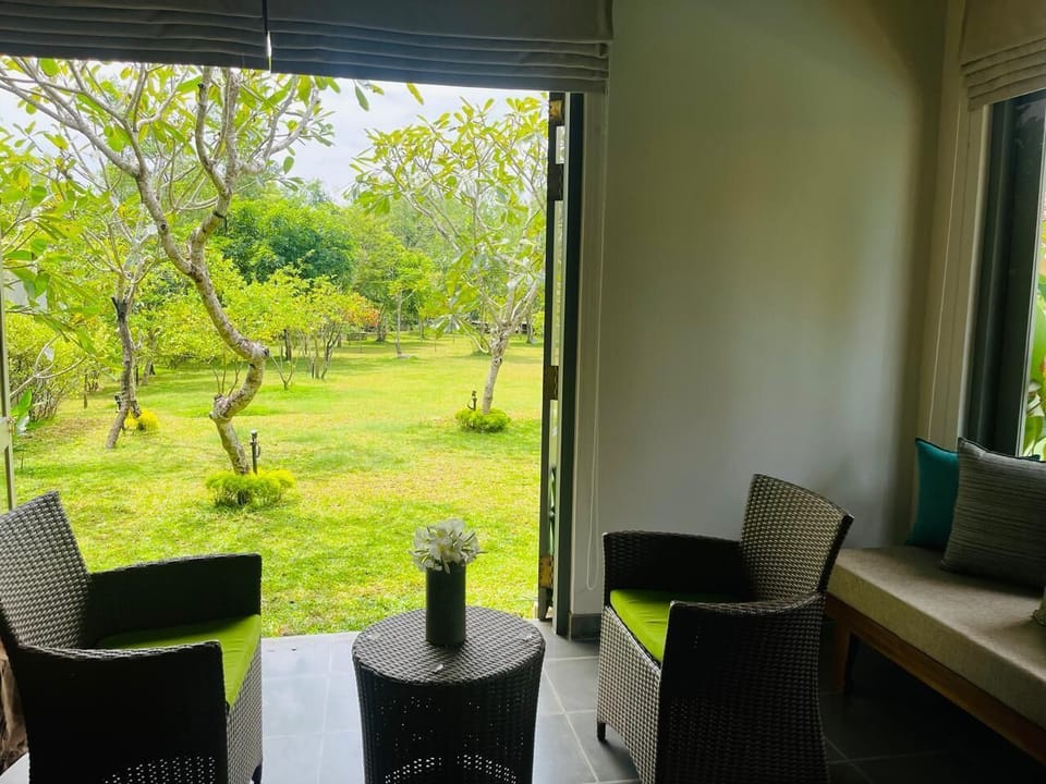 Luxury Villa, Garden View | In-room safe, desk, laptop workspace, iron/ironing board