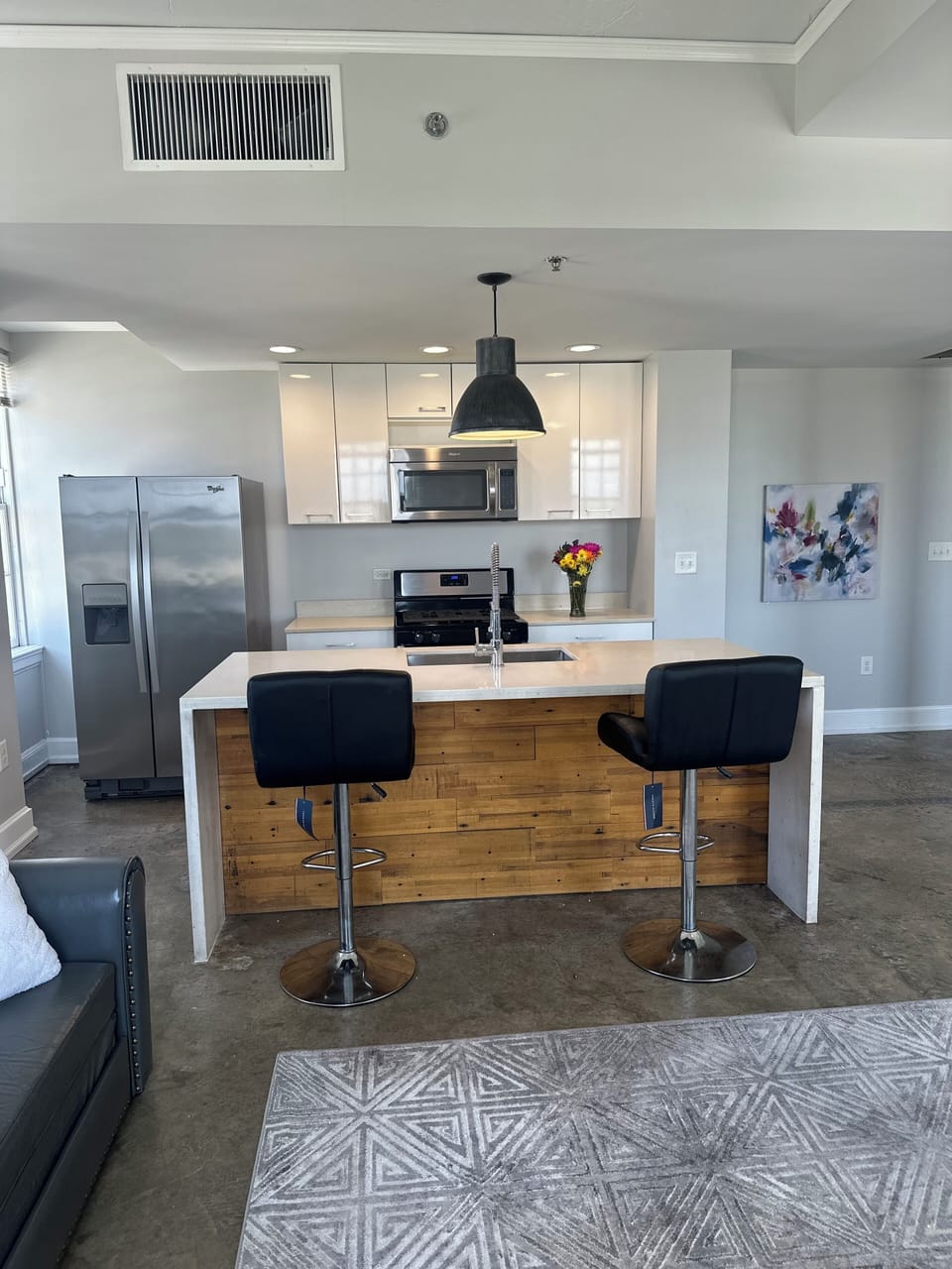 Open concept kitchen