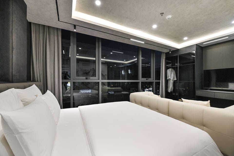Junior Double Room | Free minibar items, desk, laptop workspace, blackout drapes