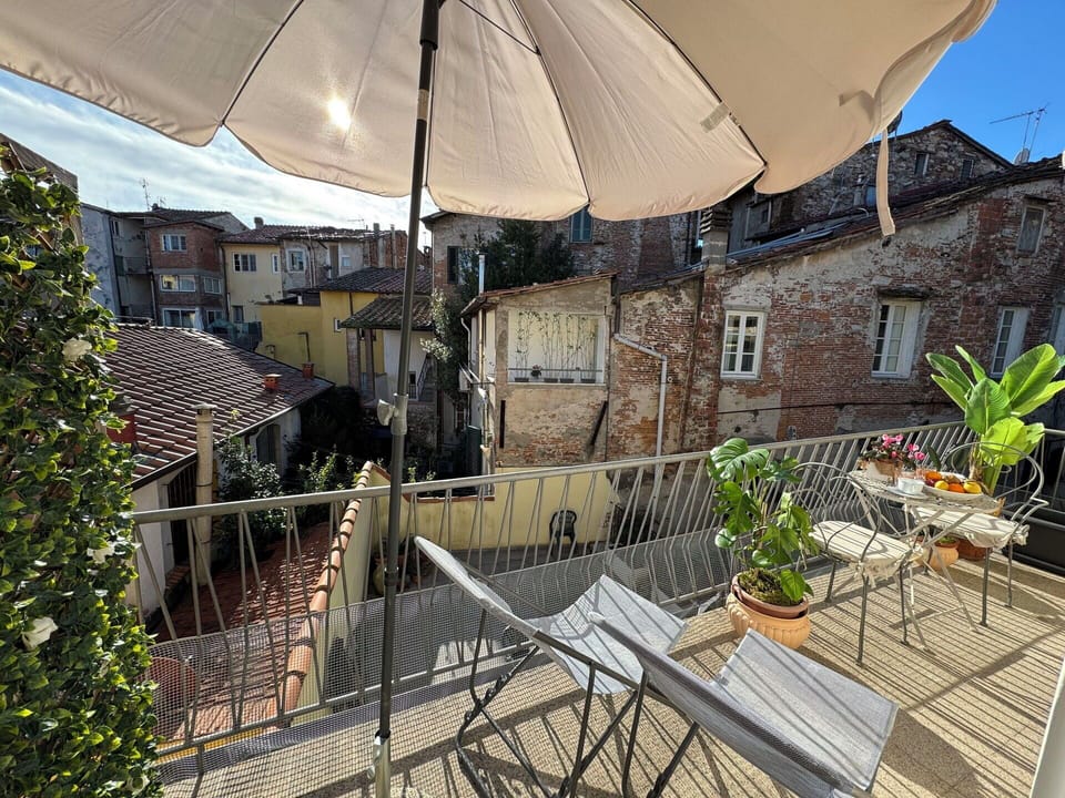 Balcony, Apartment, Flowerpot, Houseplant, Chair