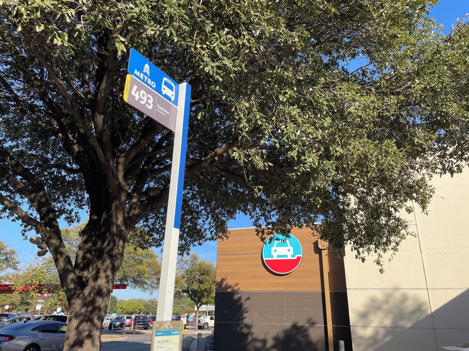 Public transportation is 20 steps across the street. As is the grocery store.