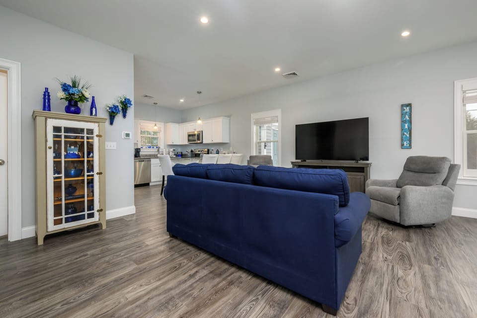 Comfortable Living room to unwind after a day of exploring.  