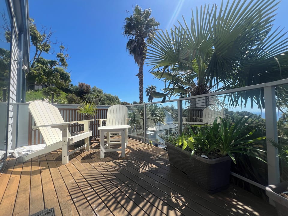 Deluxe Apartment, Balcony, Ocean View | Terrace/patio