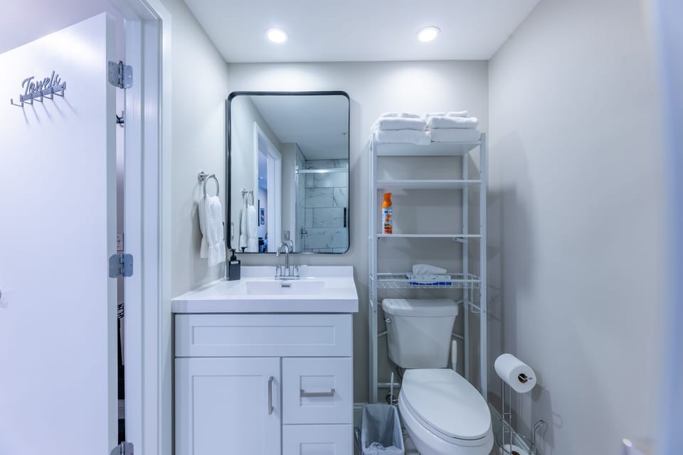 Bathroom fully remodeled.