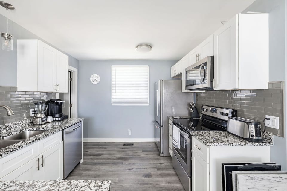 Equipped kitchen for cooking 