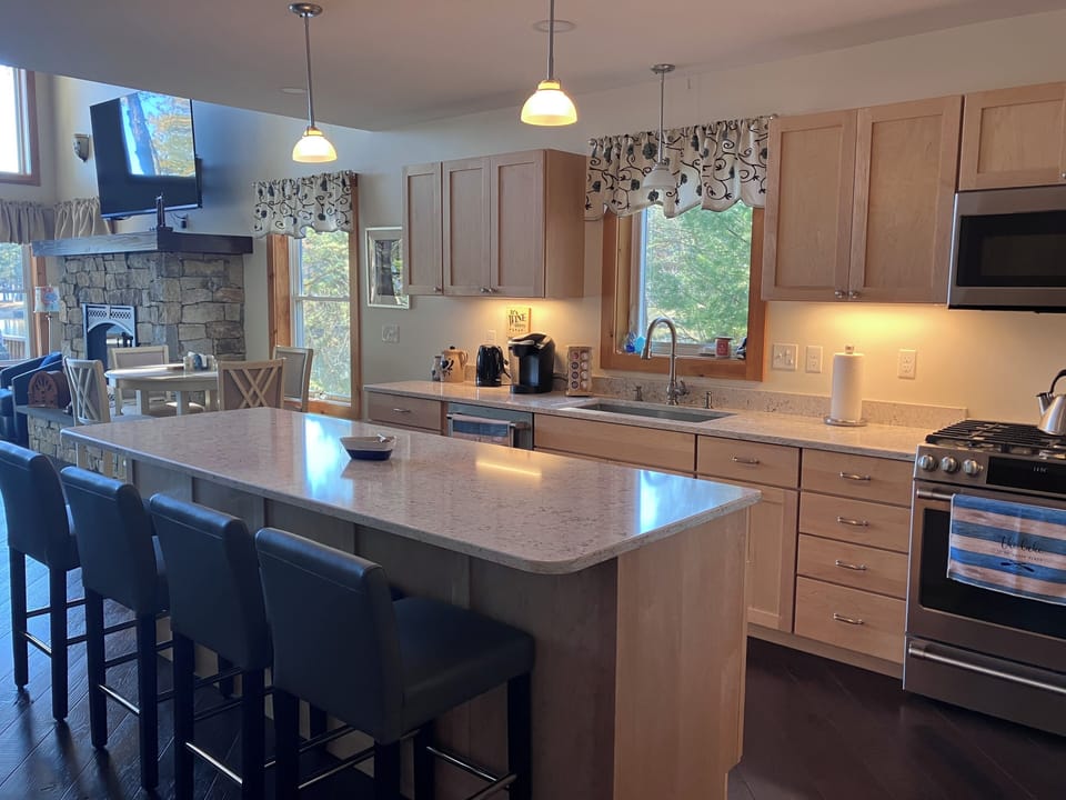 Kitchen with island seating