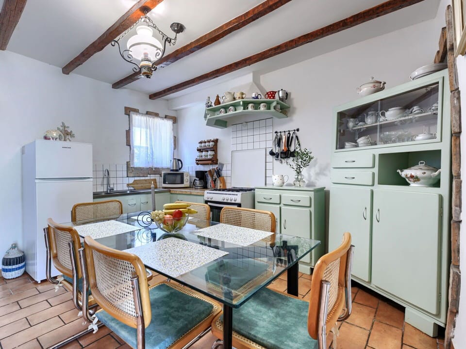 Furniture, Interior Design, Flooring, Wood, Kitchen, Cabinetry, Table, Chair, Room, Ceiling