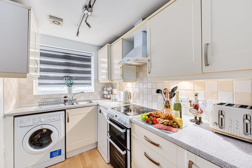 Enjoy a fully equipped kitchen stocked with everything you need to create home-cooked meals.