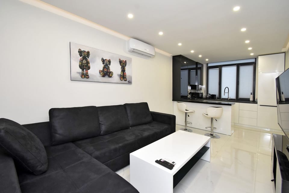 Classic Apartment | Living area | 50-inch flat-screen TV with cable channels