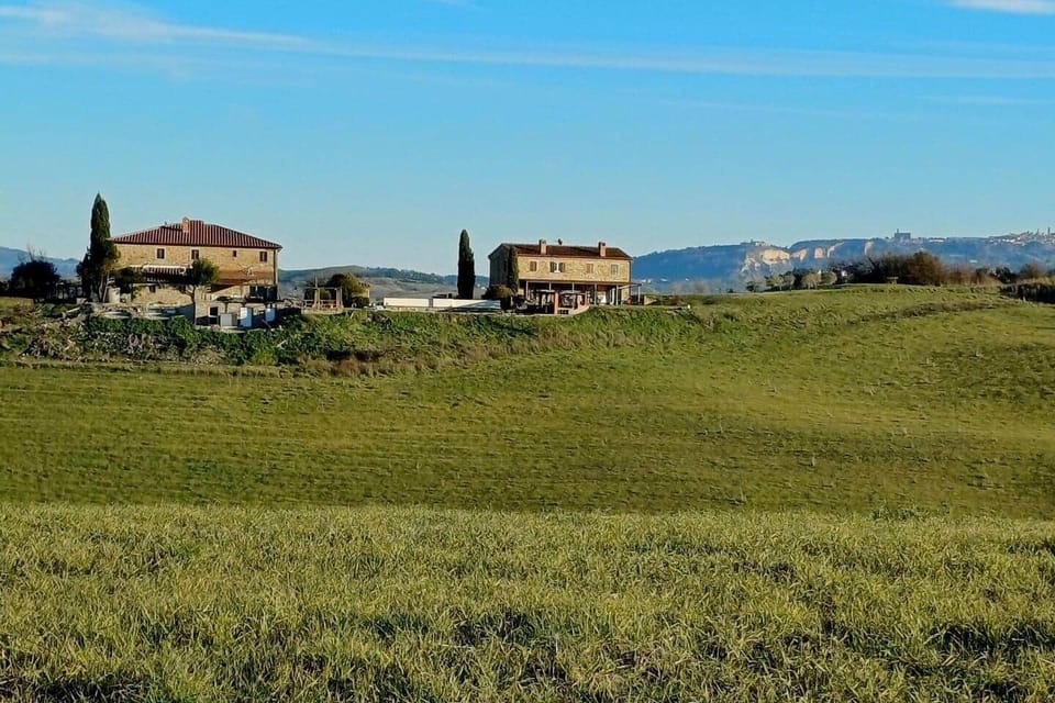Poderino il Sole, east view, with Volterra just behind