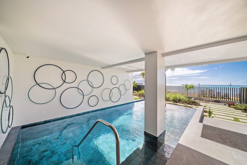 Ground-level communal pool