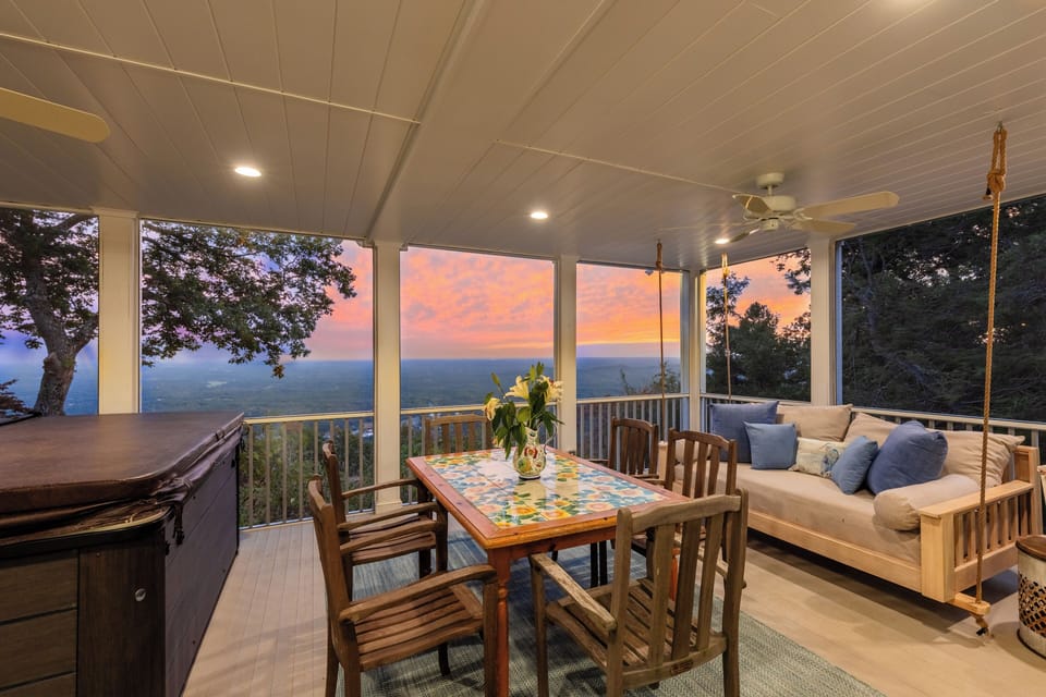 Stunning views from the screened in porch.