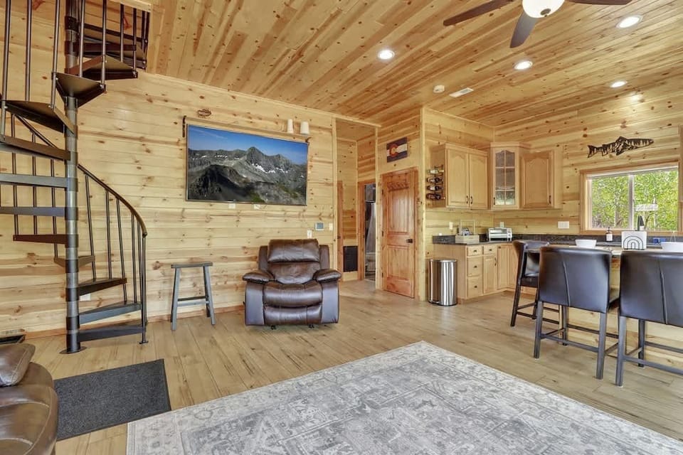 Living area with Smart TV for entertainment.