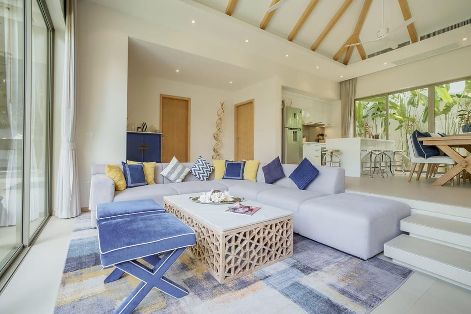 Villa (3 Bedrooms) | Living area | 50-inch TV with cable channels