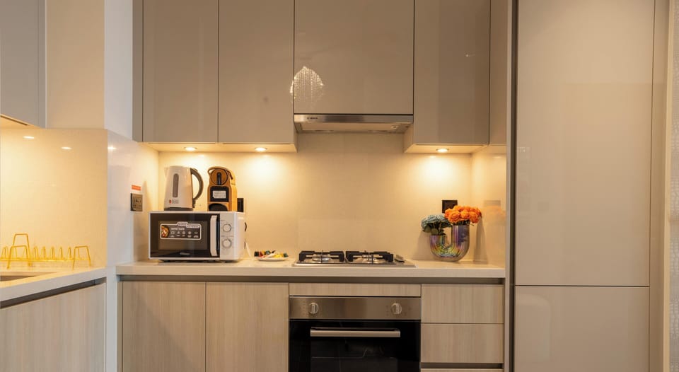 Luxury Apartment, Balcony, City View | Private kitchenette