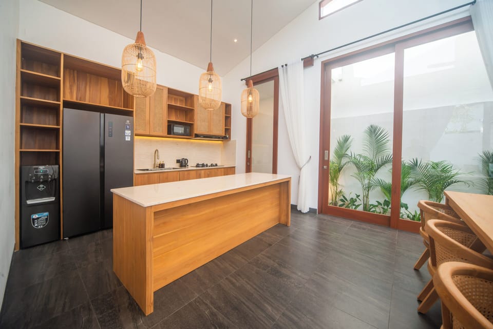 Villa, Pool View | Private kitchen | Electric kettle, toaster