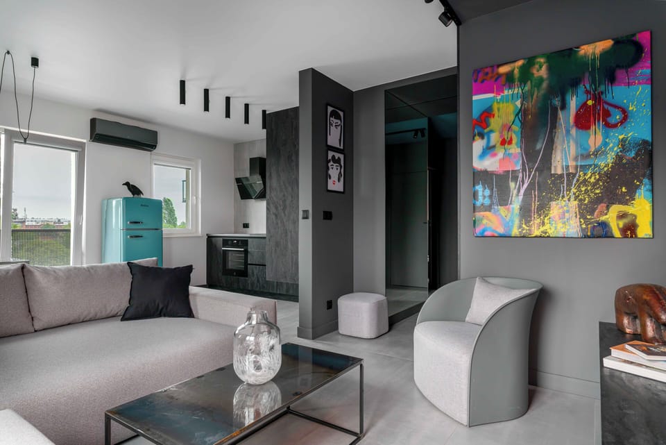 Apartment, Balcony | Living room | Flat-screen TV